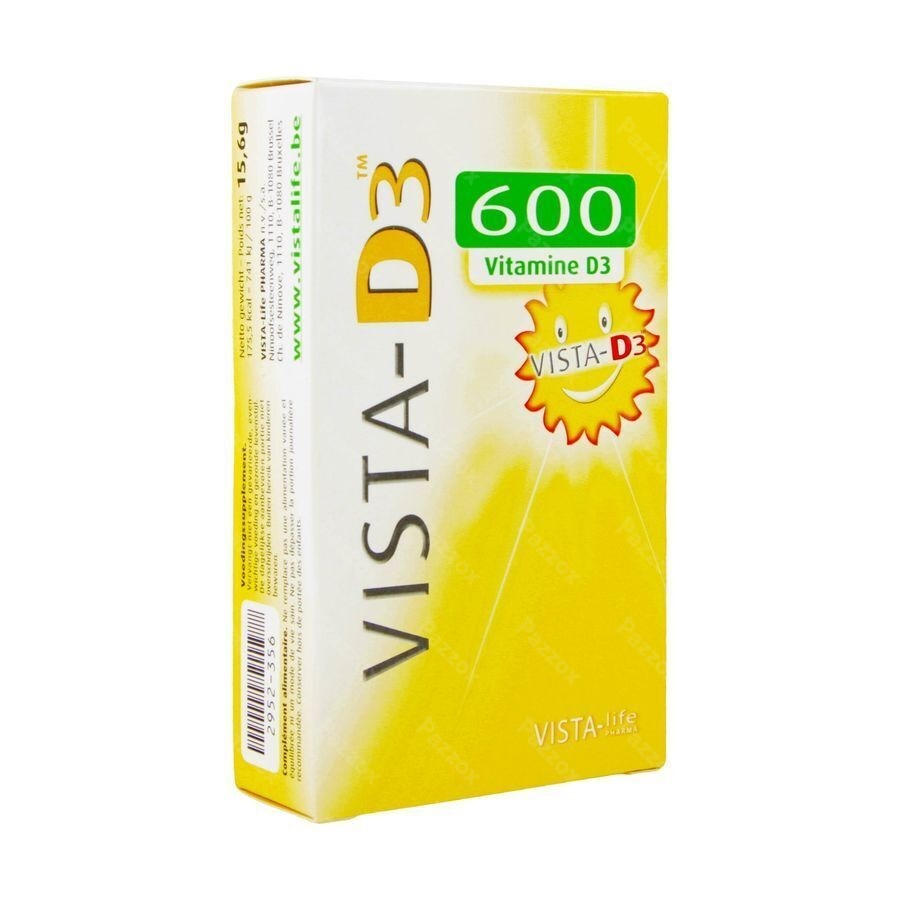 Vista-D3 600 UI 120 Comprimés Fondants