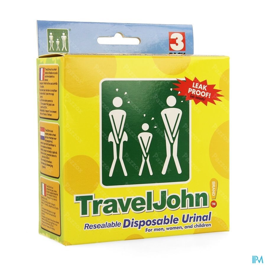 Travel John Urinal 3x800ml