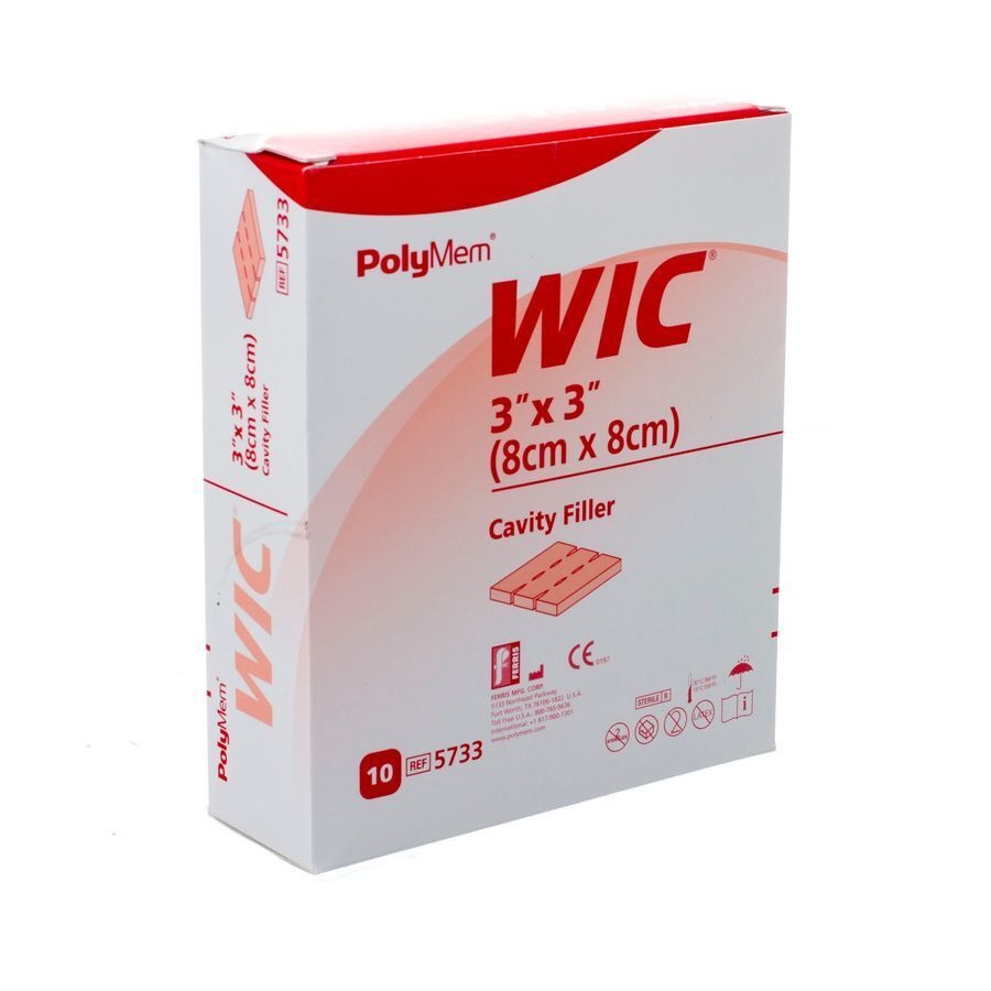 Polymem Wic Cavity Wound Filler 8x8cm 10