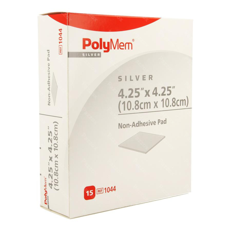 Polymem Silver Non-adhesif Pad 10,8cmx10,8cm 15