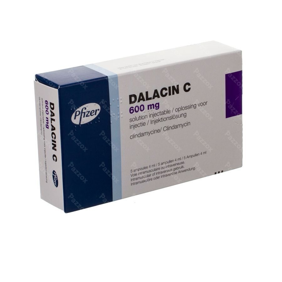 Dalacin C  600 mg/4 ml sol. inj. i.m./i.v. amp. 5 x 4 ml