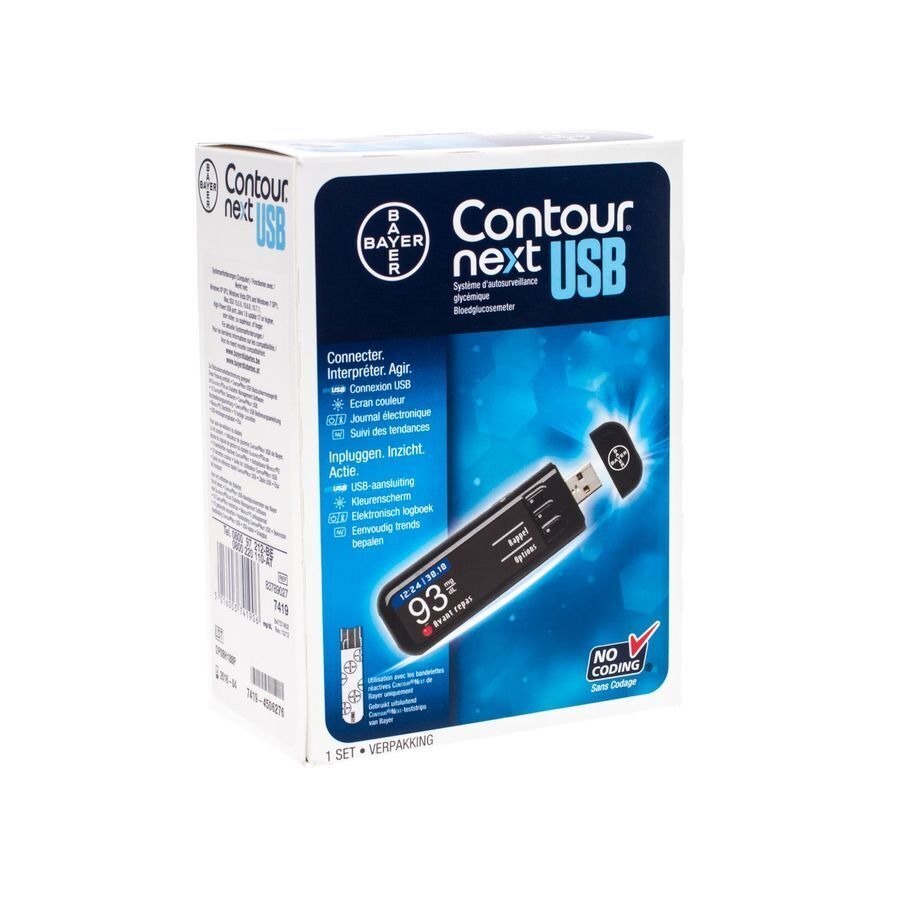 Bayer Contour Next Usb Lecteur De Glycemie 1