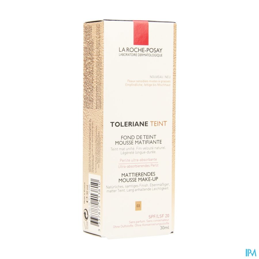 La Roche Posay Toleriane Fdt Mousse 03 30ml