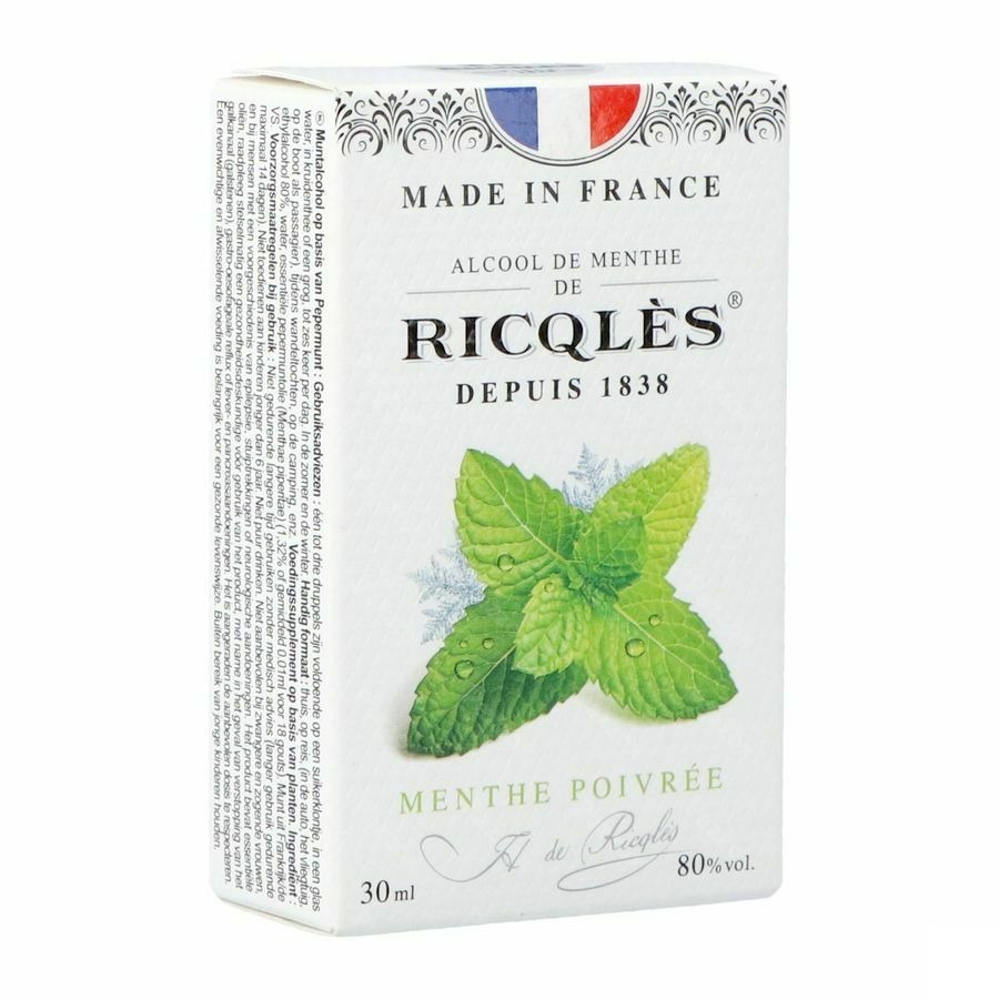 Ricqles Alcool De Menthe Fl 3cl