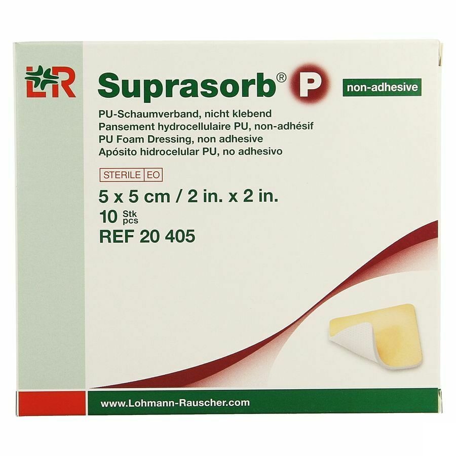 Suprasorb P Mousse Pu N/adh Wcl 5,0x 5,0 10 20405