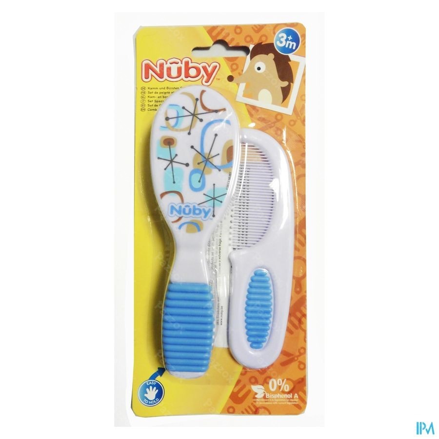Nûby Set Brosse & Peigne - 3m+