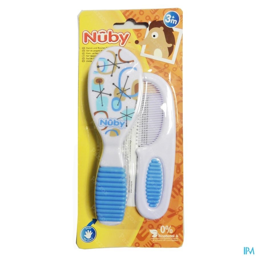Nûby Set Brosse & Peigne - 3m+