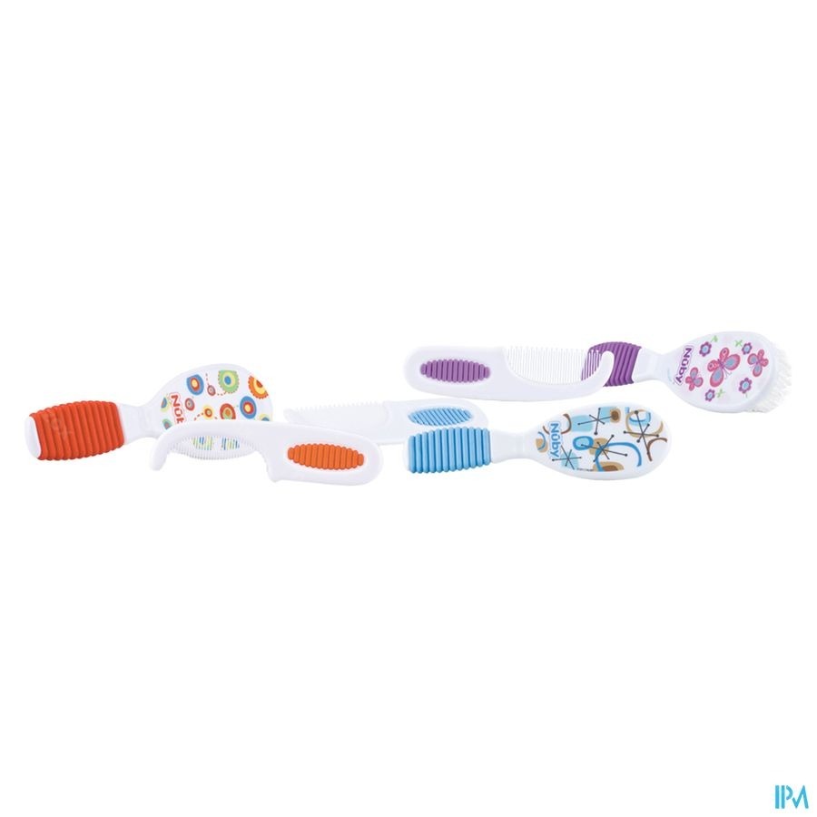 Nûby Set Brosse & Peigne - 3m+
