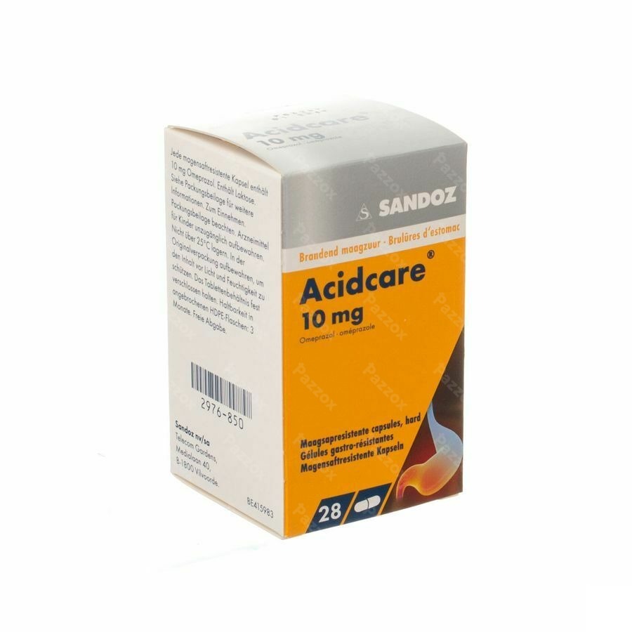 Acidcare 10mg Sandoz Caps Gastro Res 28 X 10mg