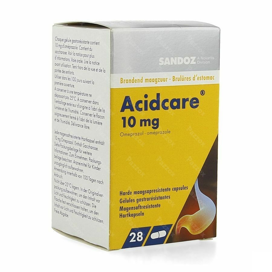 Acidcare 10mg Sandoz Caps Gastro Res 28 X 10mg