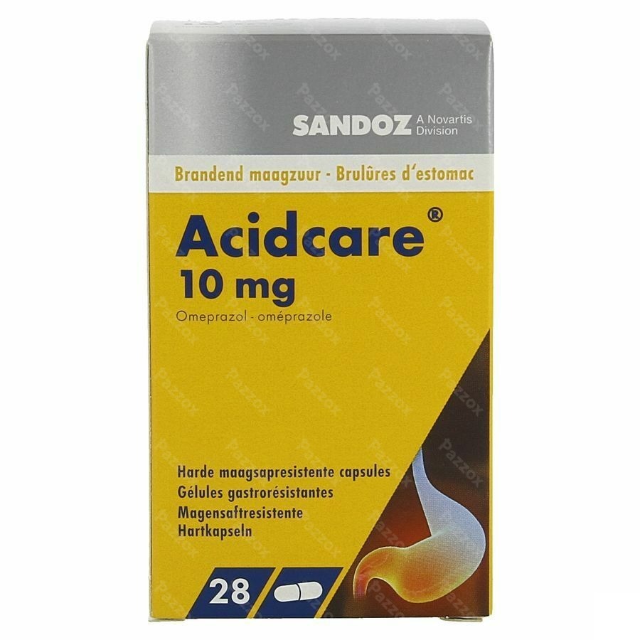 Acidcare 10mg Sandoz Caps Gastro Res 28 X 10mg