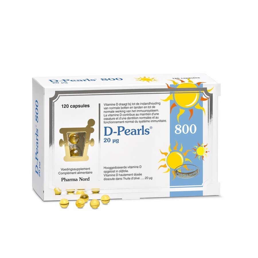 Pharma Nord D-Pearls 800 IU 120 Gélules