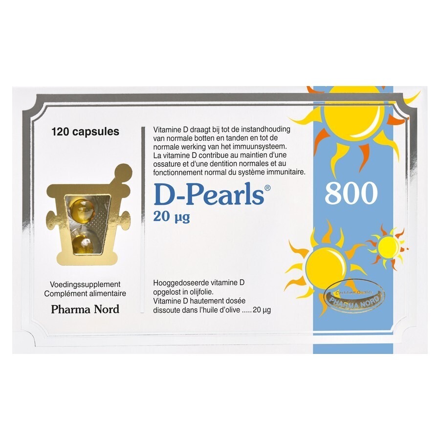 Pharma Nord D-Pearls 800 IU 120 Gélules