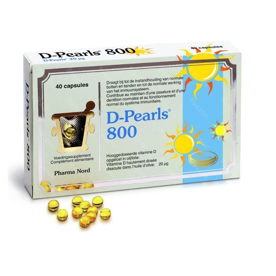 D-Pearls 800 40 Capsules