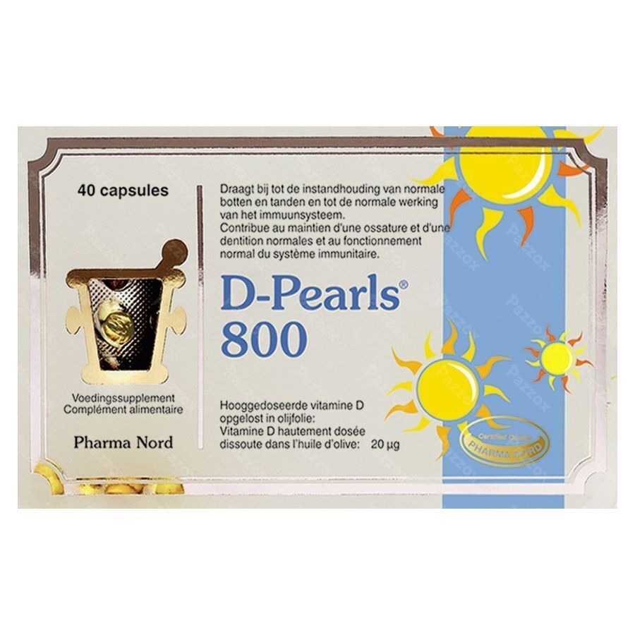 D-Pearls 800 40 Capsules