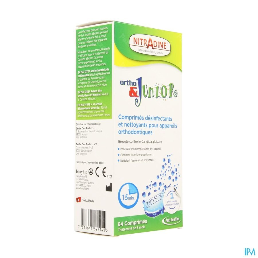 Nitradine Ortho & Junior Tabl 64