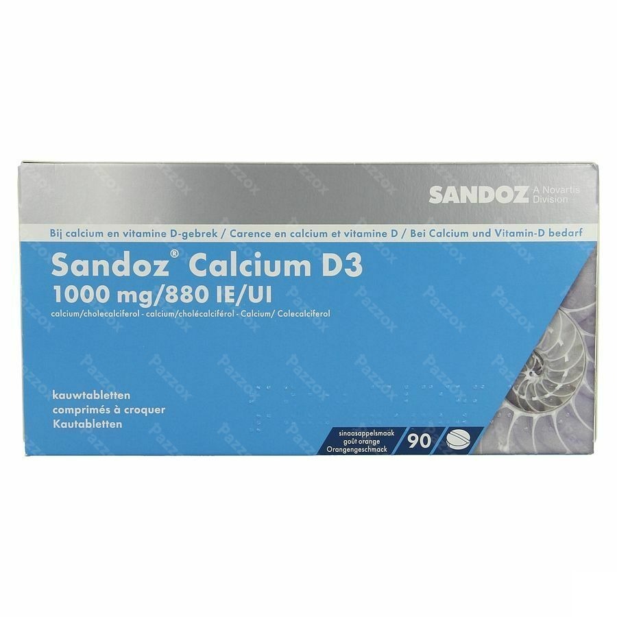 Sandoz Calcium D3 Comp A Macher 90x1000 mg/880ie