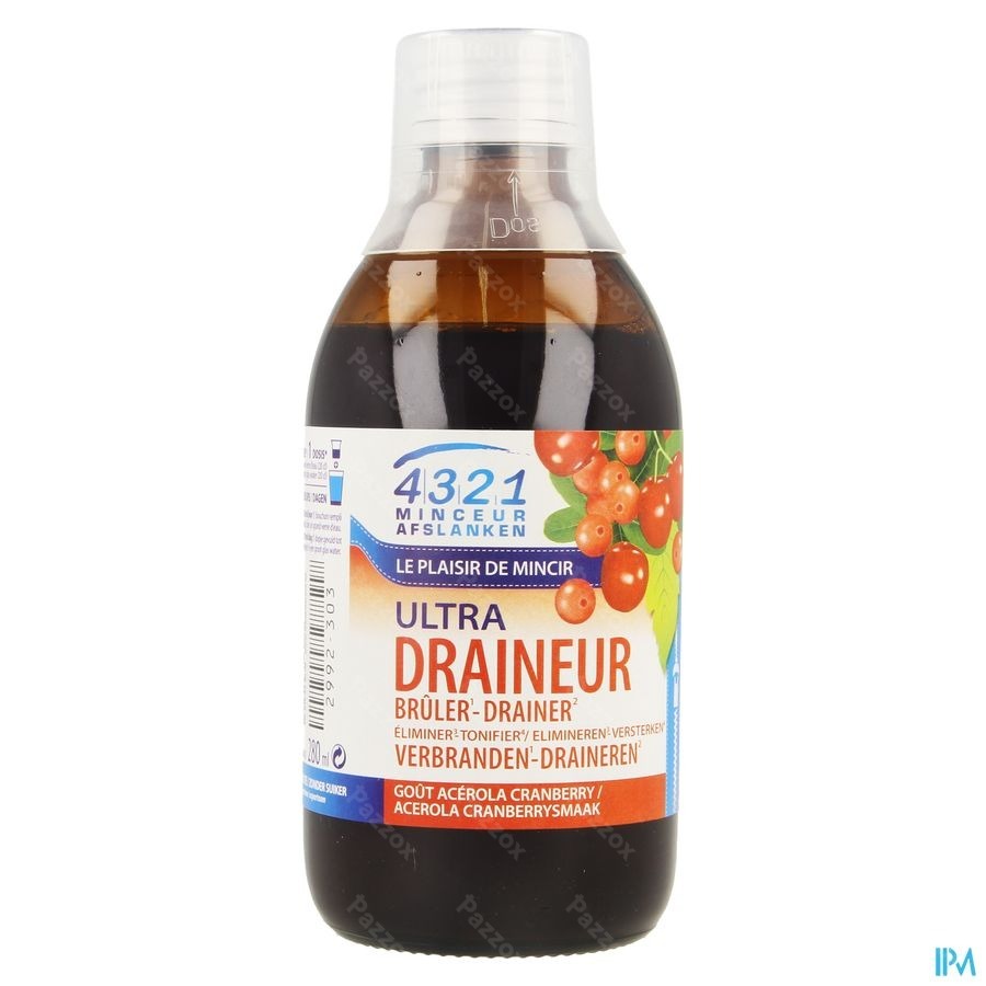 4321 Ultra Draineur Acerola-cranberry 280ml