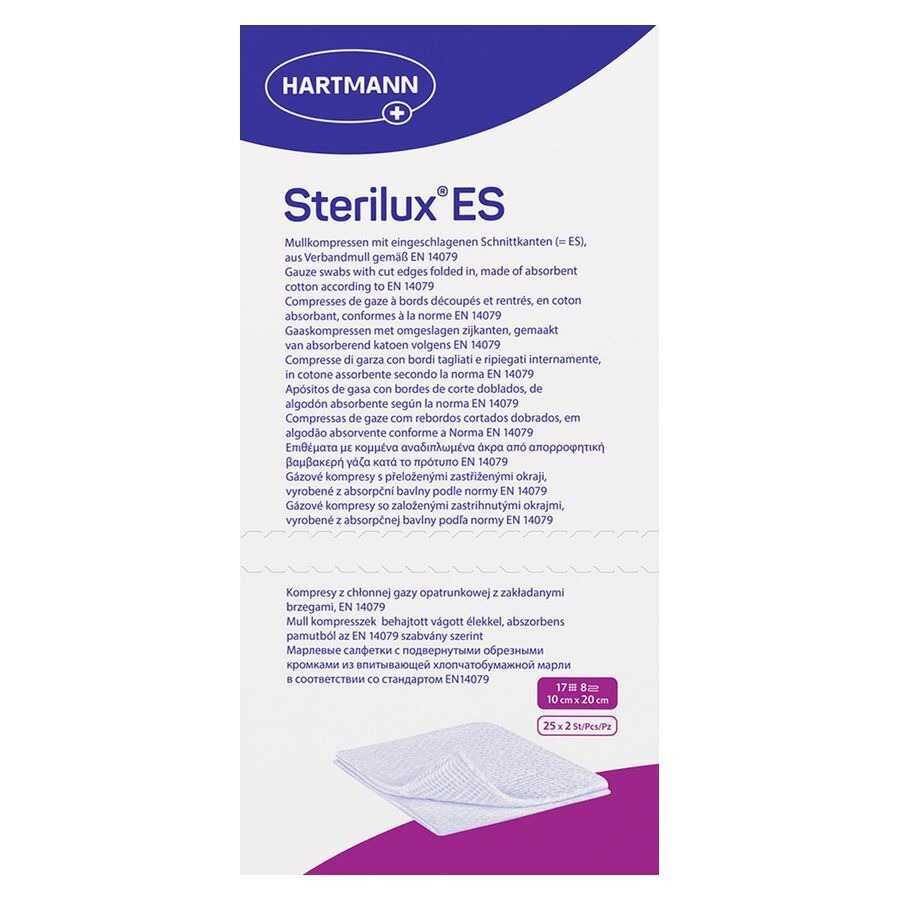 Sterilux Es 5x5cm 8pl.st. 25x2 P/s