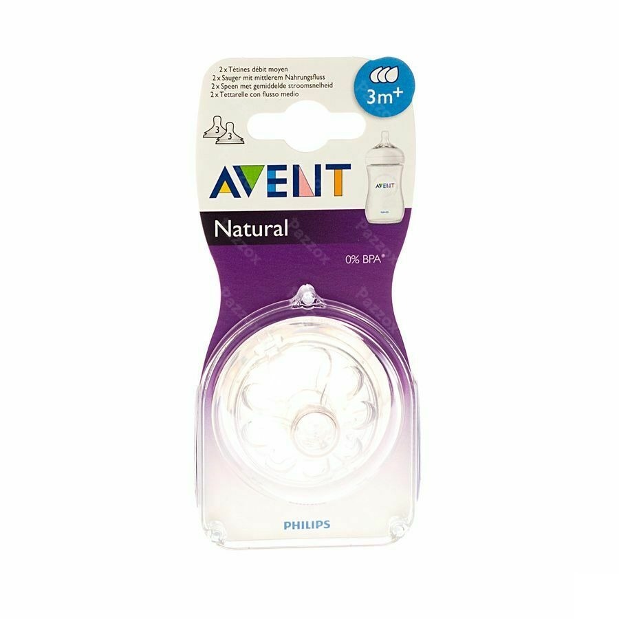 Philips Avent Natural Tetine Medium 3trous 2
