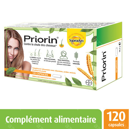 Priorin 120 Capsules Contre La Chute Des Cheveux Avec Biotine