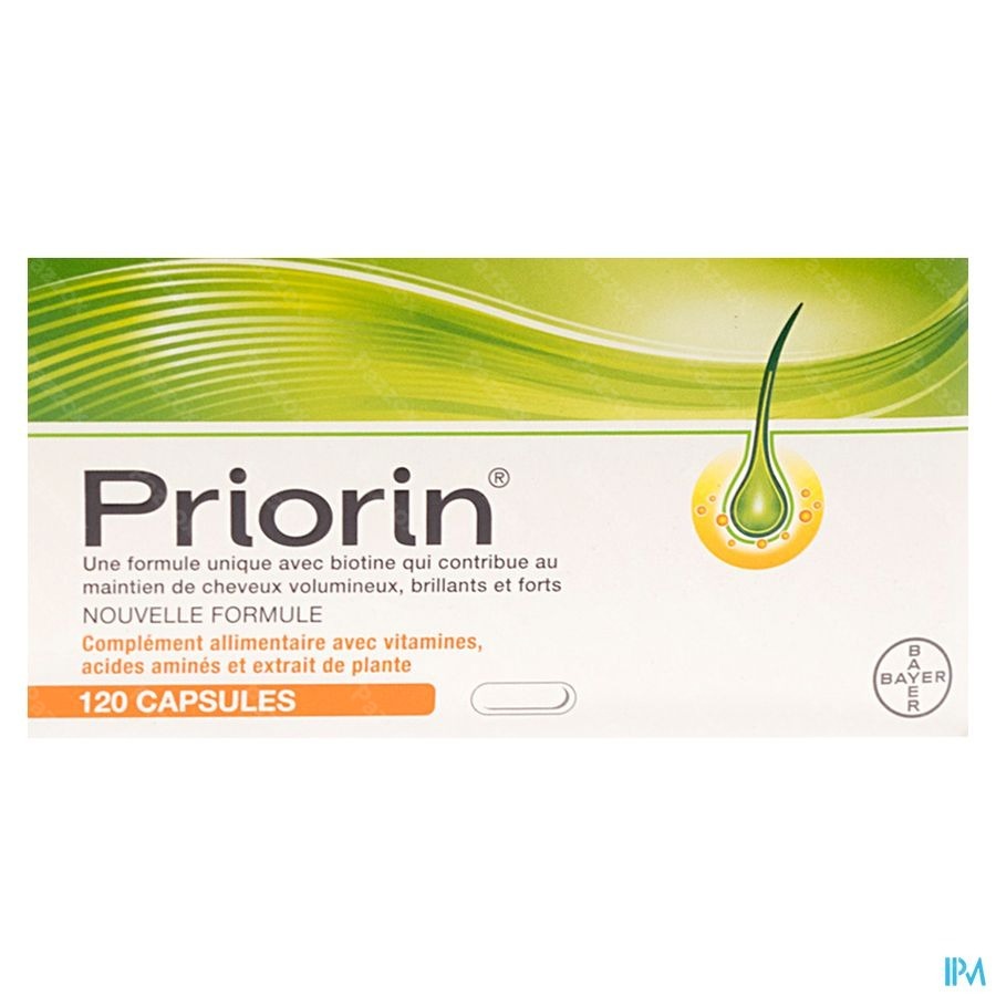 Priorin 120 Capsules Contre La Chute Des Cheveux Avec Biotine