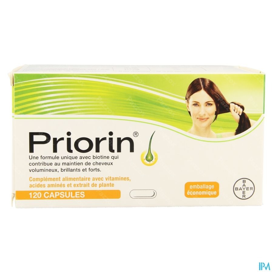 Priorin 120 Capsules Contre La Chute Des Cheveux Avec Biotine