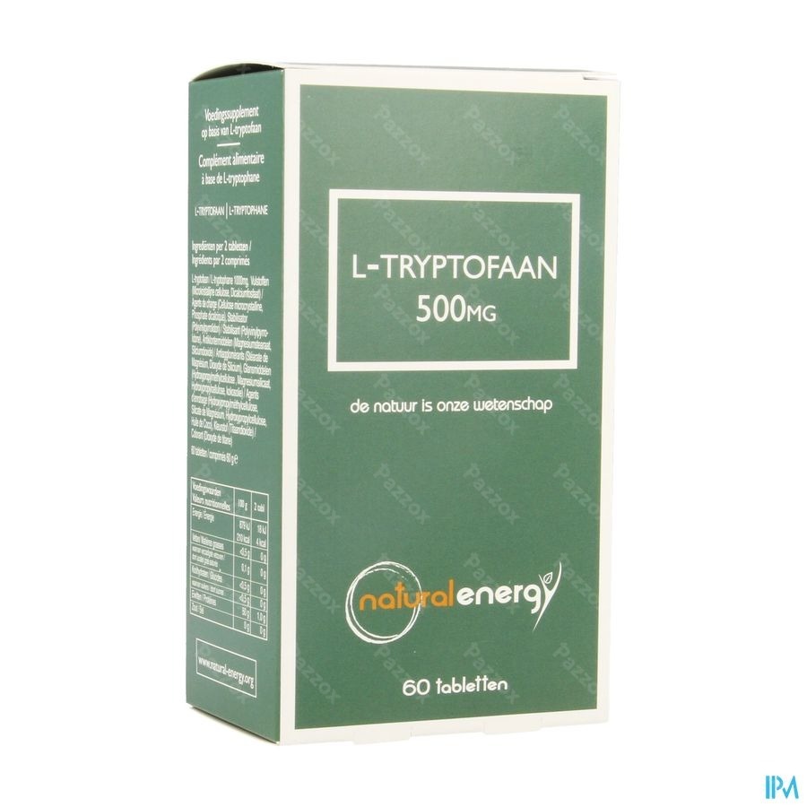Natural Energy L-Tryptophane 500mg Comprimées 60