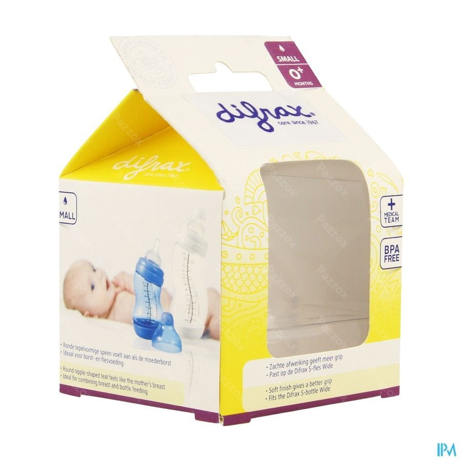 Difrax Tetine Natural Wide Small 675