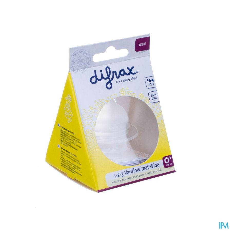 Difrax Tetine Natural Wide 1-2-3 677