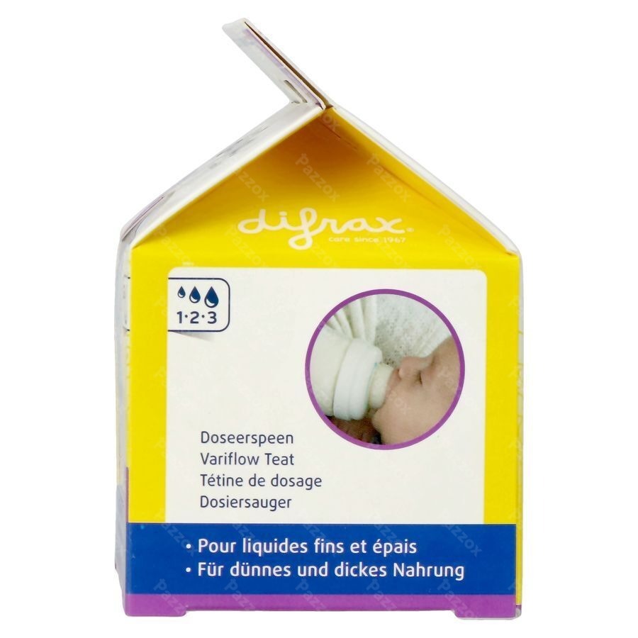 Difrax Tetine Natural Wide 1-2-3 677