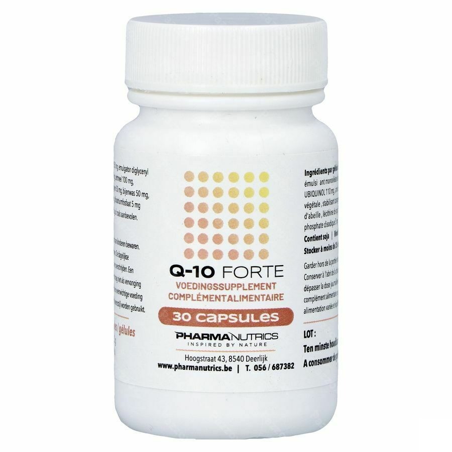 Q10 Forte Caps 30x100mg Pharmanutrics