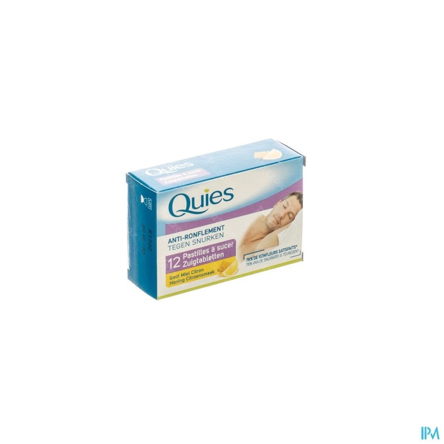 Quies A/ronflement Miel-citron Past A Sucer 12