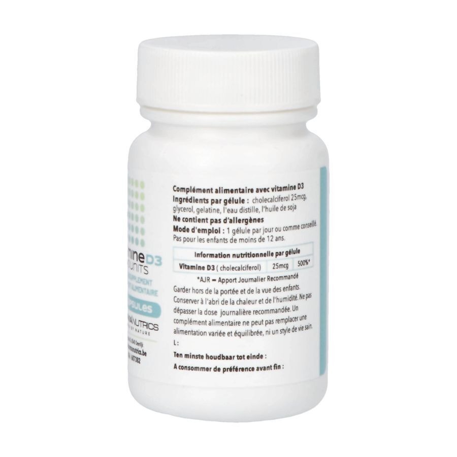 Vit D3 Caps 60 Pharmanutrics