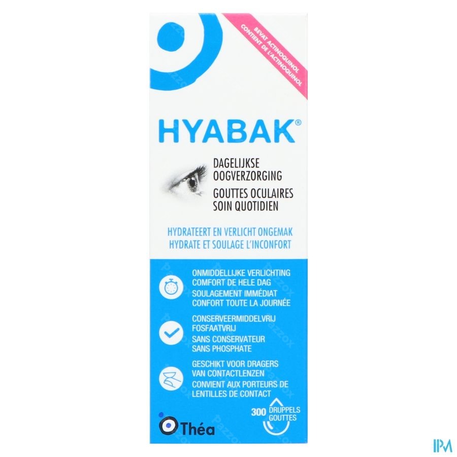 Hyabak 0,15% Collyre Hyaluron 10ml