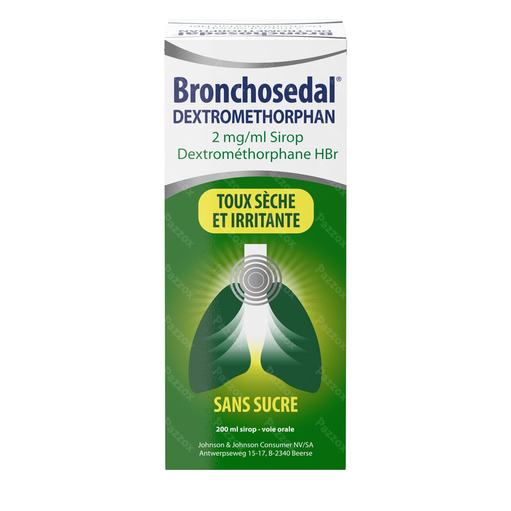 Bronchosedal Dextromethorphan 2mg/ml Sirop 200 ml 