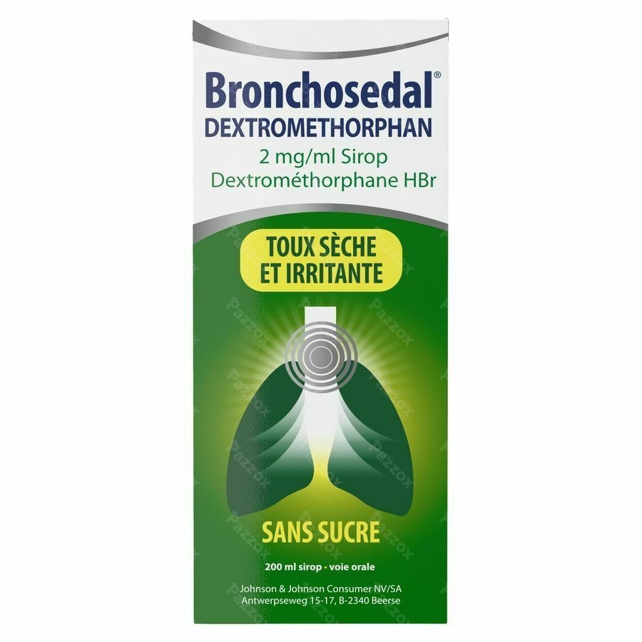 Bronchosedal Dextromethorphan 2mg/ml Sirop 200 ml 
