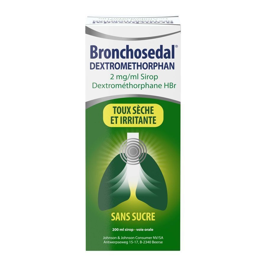 Bronchosedal Dextromethorphan 2mg/ml Sirop 200 ml 