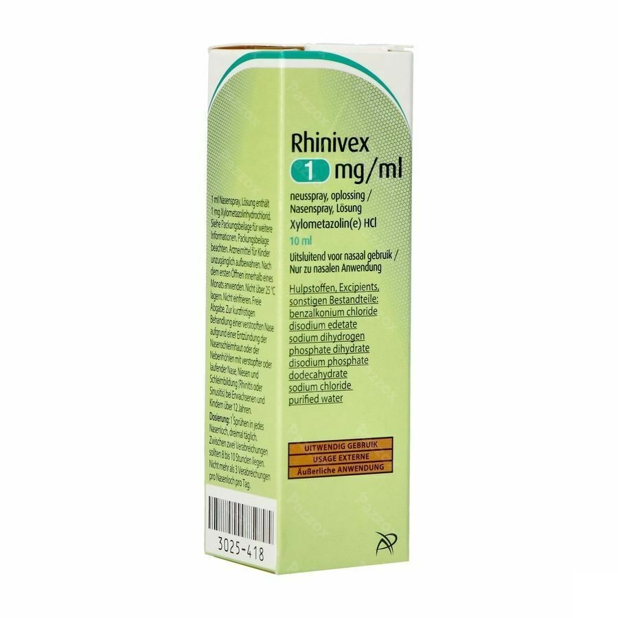 Rhinivex 1mg/ml Spray Nasal Sol 10ml