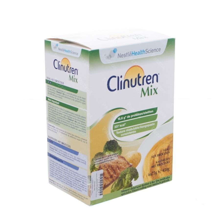 Clinutren Mix Veau-broccoli Nf Sach 6x75g