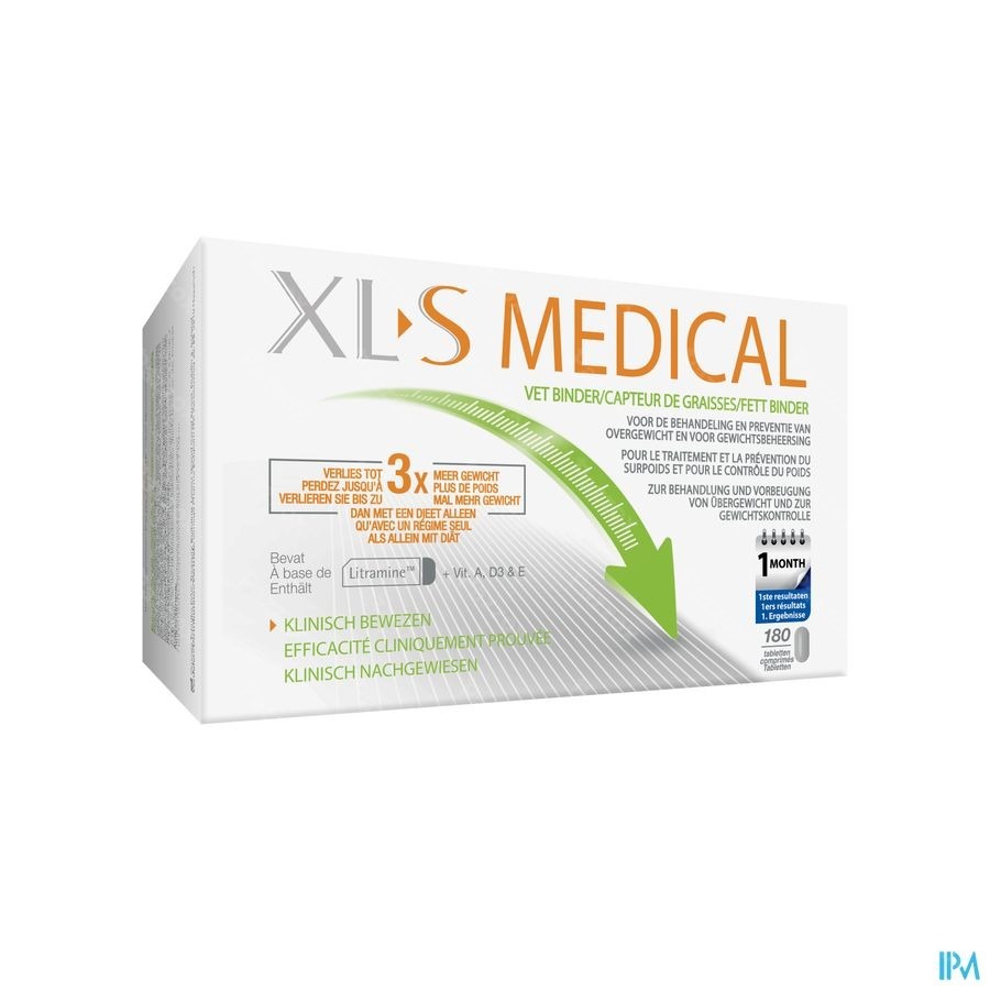 XL-S Medical Capteur De Graisses 180 Comprim&eacute;s