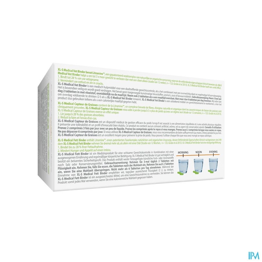 XL-S Medical Capteur De Graisses 180 Comprim&eacute;s