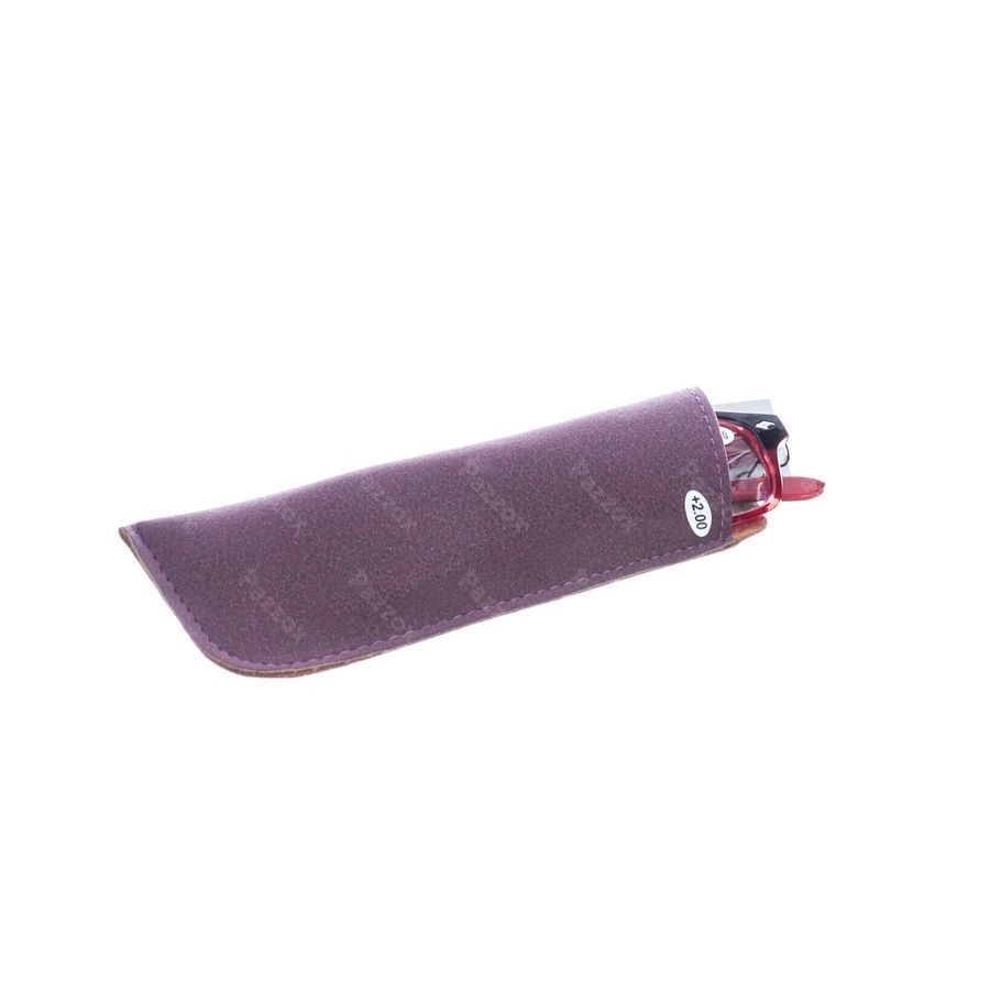 Pharmaglasses Lunettes Lecture Diop.+2.00 Red