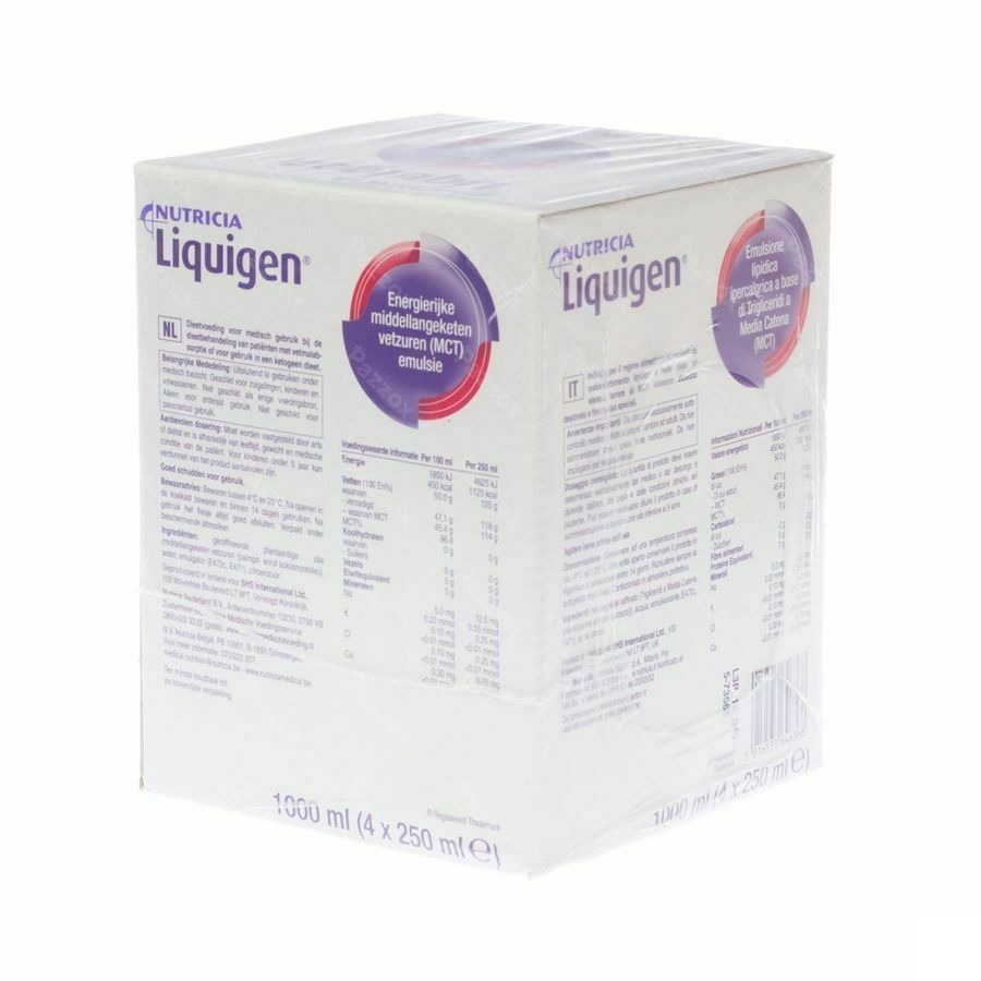 Liquigen Fl Plast 4x250ml Rempl.1457191