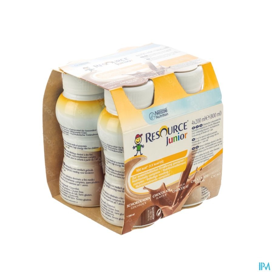 Resource Junior Chocolat 4x200ml