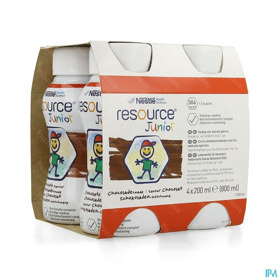 Resource Junior Chocolat 4x200ml