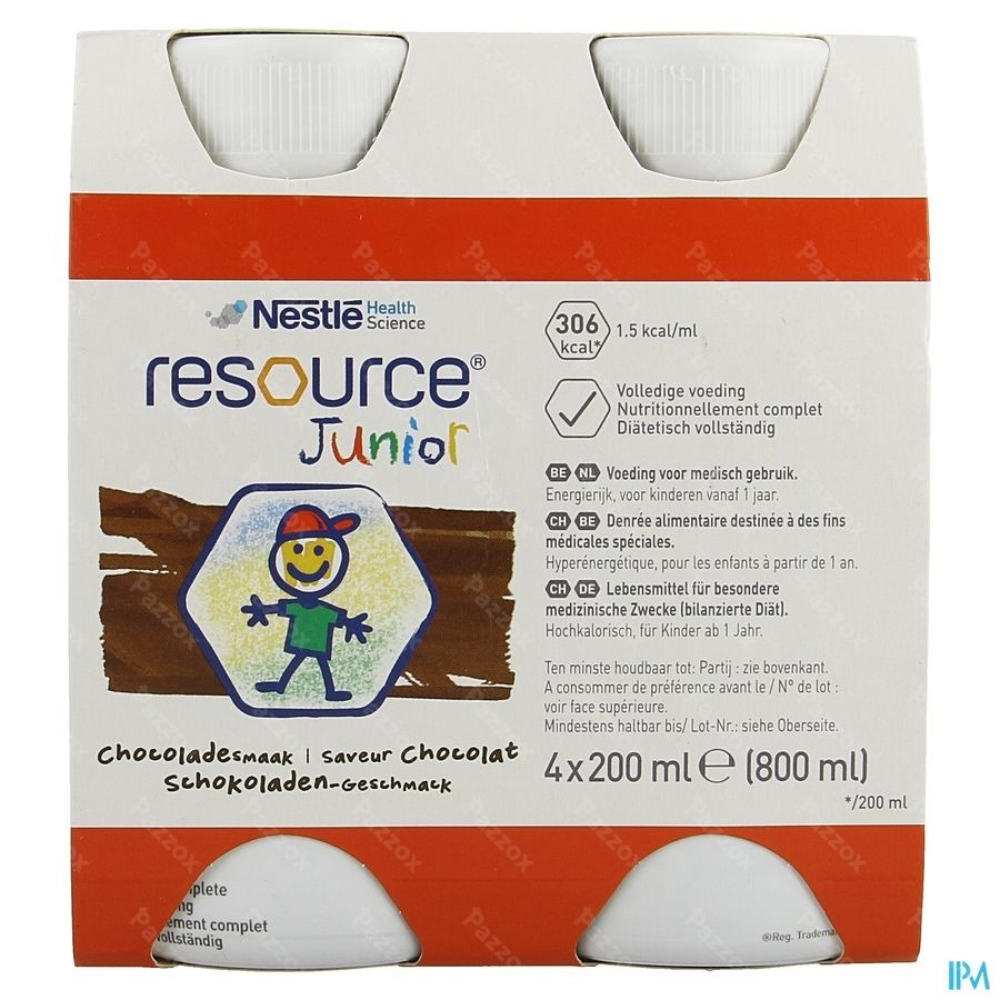 Resource Junior Chocolat 4x200ml