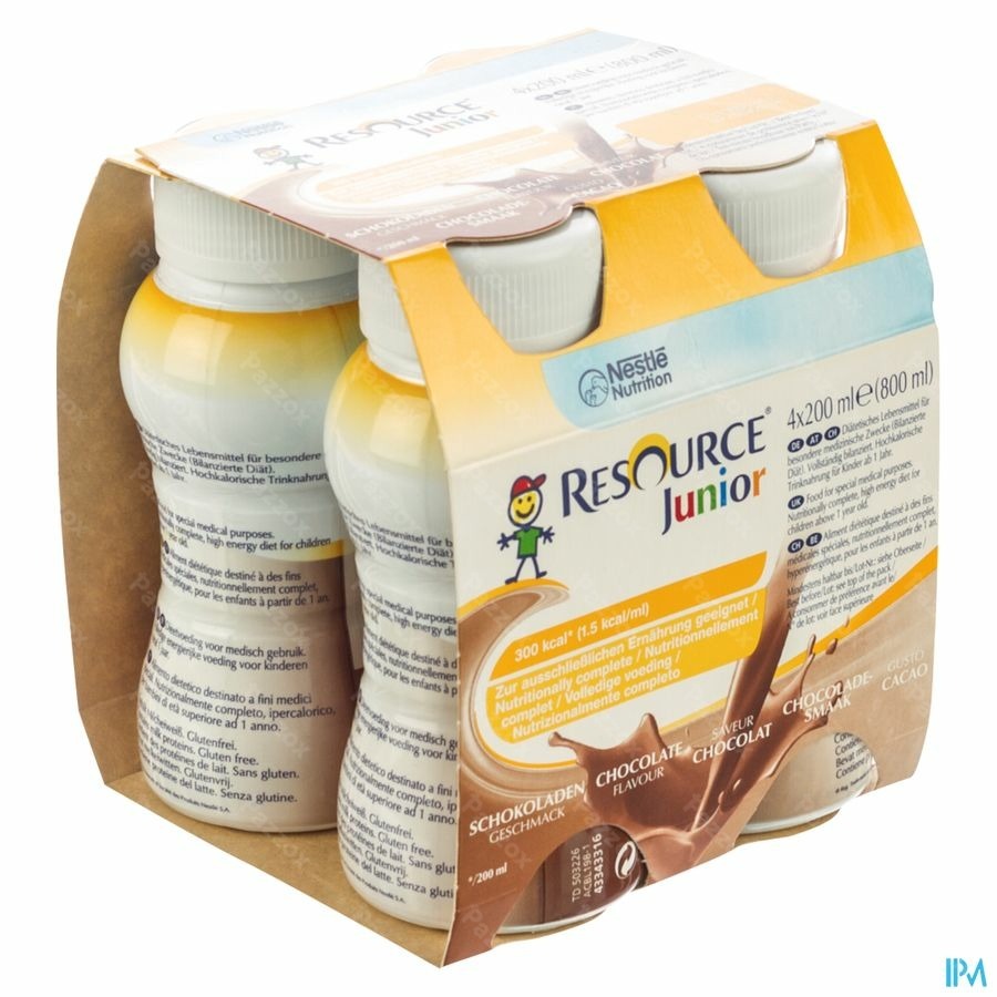 Resource Junior Chocolat 4x200ml