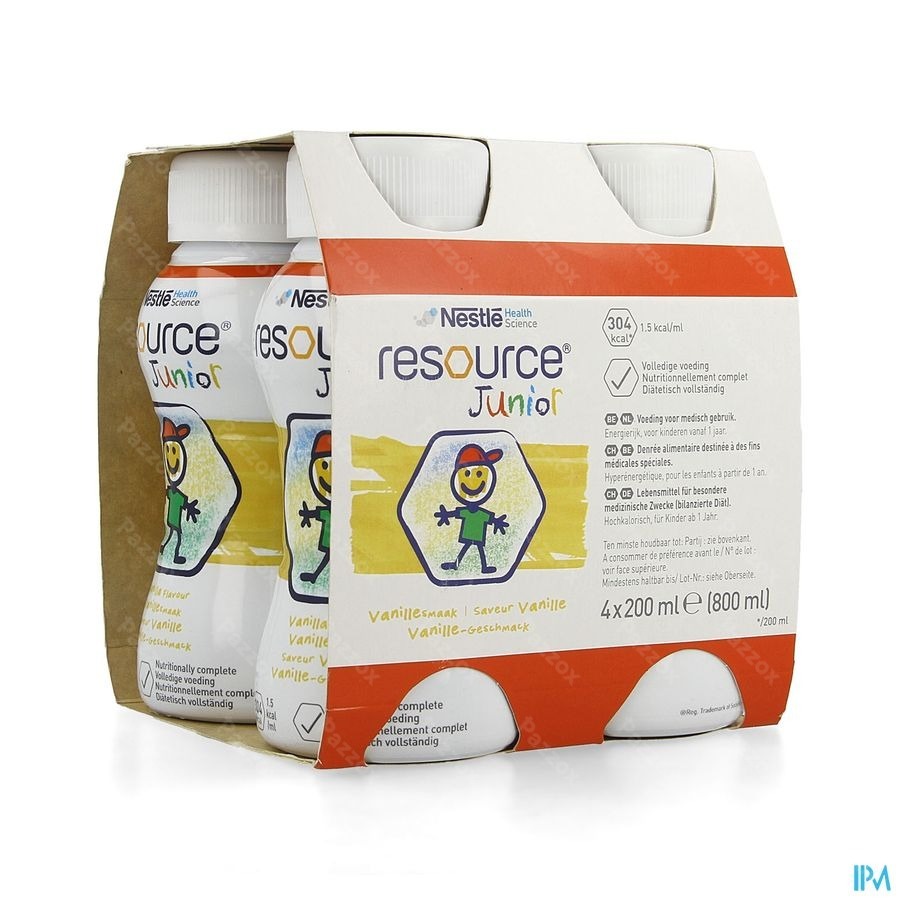 Resource Junior Vanille 4x200 ml