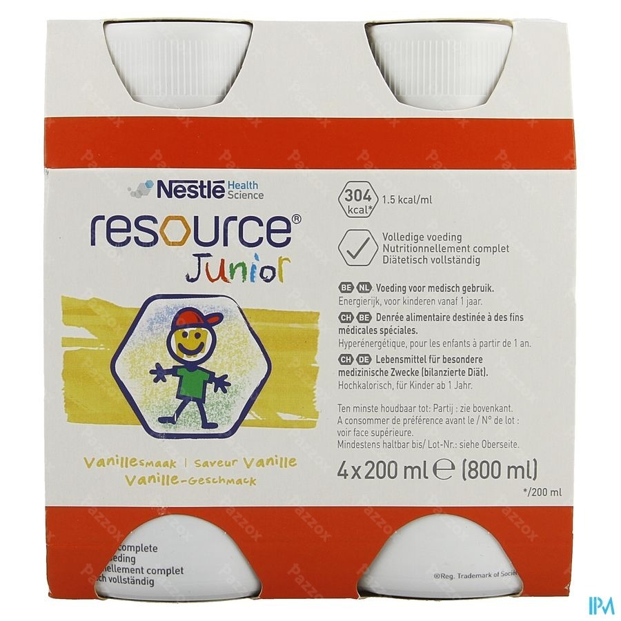 Resource Junior Vanille 4x200 ml